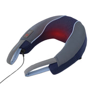 Homedics Neck Massager with Comfort Foam, Vibration Massage and Soothing Heat, Gray, Corded Electric