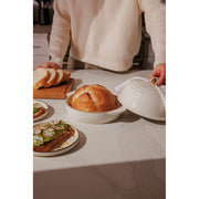 Thyme & Table Ceramic Bread Oven, Cream Glazed Stoneware, Non-Stick, 2-Piece Set, TT2391R-ECOM