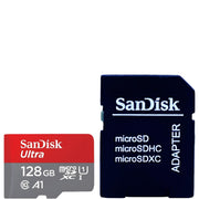 SanDisk Ultra 128GB microSDXC Memory Card, Class 10, UHS-I, A1 App Performance, 120MB/s Read Speed, Without Adapter