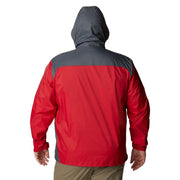 Columbia Glennaker Lake Rain Jacket for Men - Mountain Red/Graphite - 4XL