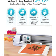 Silhouette America Cameo 5 Alpha Die-Cutting Machine, 12 in. x 24 in. Cutting Area, 4-Point Registration, Fast Sketch Mode, Matte Black