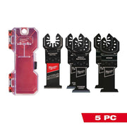Milwaukee 49-10-9115W Multi-Tool Oscillating Blade Kit w/ NITRUS & Bi-Metal Blades (5-Piece)