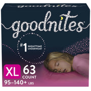 Goodnites 53386 Girls Night time Bedwetting Underwear, XL