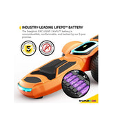 Swagtron Z88 Electric Skateboard 7 mph And 3-Mile Range LED Wheels With Bluetooth Speaker, Black