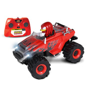 NKOK Sonic Racing CrossWorlds RC Monster Truck with Knuckles, Turbo Boost, All-Terrain Tires, LED Lights, Red