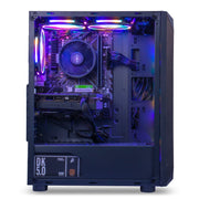 MXZ Gaming Desktop Computer, AMD Ryzen 5 5500, NVIDIA RTX4060 Graphics, 16GB DDR4 3200 RAM, 1TB NVME SSD, Six RGB Fans, Wi-Fi, Windows 11 Pro Ready, MXZ011
