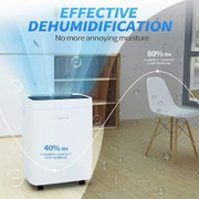 Airplus Airplus2008 70 Pint 4500 Sq. ft Dehumidifier With Drain Hose, White