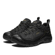 KEEN Targhee IV Waterproof Hiking Shoes for Men - Triple Black - 10M