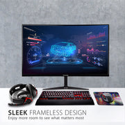 ViewSonic VX3218-PC-MHD 32-Inch Curved Gaming Monitor, Full HD 1080p, 180Hz Refresh Rate, 1ms Response Time, AMD FreeSync Premium, HDMI and DisplayPort