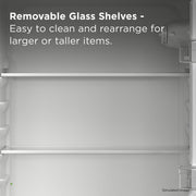 TCL Compact Double Door Refrigerator, 4.7 Cu Ft, Silver, Top Freezer, Reversible Door Hinges, TRM47D5AV