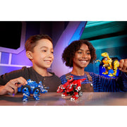 MGA Entertainment Armorsaurs Evolver Blaze 2-in-1 Transforming Yellow Raptor to Vehicle Toy, Multi-Step Conversion, Ages 6+, 7.2 in