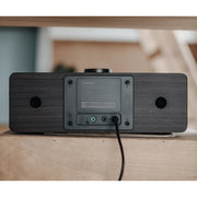 Sangean WFR-32 Internet Radio with Walnut Wooden Cabinet, Wi-Fi, Bluetooth, AUX Input, USB Playback, Digital Clock