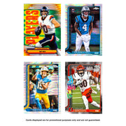 Topps 2025 Chrome Football Hanger Box, 20 Cards with Rookie Cards, Autographs, Parallels