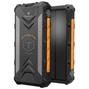 ToughTested TT-PBW-10C ROC 10000mAh Wireless Solar Power Bank, Black/Orange