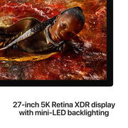 Apple Studio Display XDR 27-Inch 5K Retina XDR Monitor with Standard Glass and VESA Mount Adapter, Silver, MFEN4LL/A