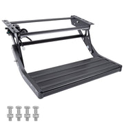 WheelX Electric Retractable RV Steps with LED Lighting, Black