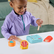 Fisher-Price Wooden Ocean Musical Gift Set, 6 Ocean-Themed Instruments, Toddler Musical Toy, JKG99