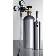 Summit Appliance Beer Dispensing Tap Kit, Stainless Steel Single Tap Draft Tower, Includes 5 lb CO2 Tank, Commercially Approved, KitSBC7