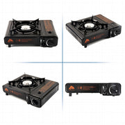 Ozark Trail 2 in 1 Butane Griddle, Black Color, 7650 BTU, Piezo-Electric 2.2kw