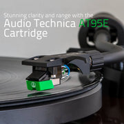 Fluance RT81 Elite Vinyl Turntable with Audio Technica AT95E Cartridge, Belt Drive, Built-in Preamplifier, High Mass MDF Wood Plinth, Walnut