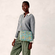 Vera Bradley Premium Cotton Original Hipster Crossbody Bag, Gemstone Paisley, One Size, 11x9x3 in, 50255-20256