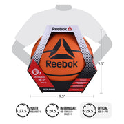 Reebok Delta Outdoor Rubber Basketball, Official Game Size 7, 29.5 in, Brown, BBW024-BRN29