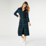 Coco + Carmen Women's Harris Maxi Dress, Classic Black Watch Plaid, Maxi Length, Comfortable Fabric
