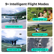 HOVERAir X1 Camera Drone, Pocket-Sized Foldable, 2.7K HDR Video, Palm Takeoff, Intelligent Flight Modes, Follow-Me, Black Combo, SP03H015