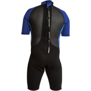 Body Glove Pro 3 Men Back Zip Shorty Wetsuit, 2/1mm Neoprene, Black, Large, 21167