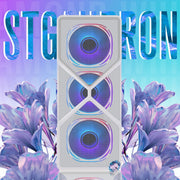 STGAubron Gaming Desktop PC, AMD Ryzen 5 5500 up to 4.2GHz, NVIDIA GeForce RTX 3050 6GB, 16GB DDR4 RAM, 512GB SSD, WiFi 6, Bluetooth 5.2, RGB Fans, Windows 11 Home