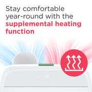 Frigidaire 14,000 BTU Portable Air Conditioner with 12,000 BTU Supplemental Heater, Wi-Fi Enabled, 450 Sq. Ft. Coverage, White, FHPH142AA1