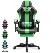 SOONTRANS Green Gaming Chair for Adult, Green New - Material: PVC