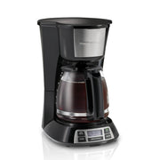 Hamilton Beach 49634 Bold Brew 12 Cup Programmable Drip Coffee Maker, Stainless Steel Accents