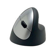 Goldtouch Semi-Vertical Wireless Mouse, Ergonomic 66 Slope, Right-Handed Medium, Gray Silver, 1600 DPI, USB 2.4 GHz Receiver, KOV-GSV-RMW