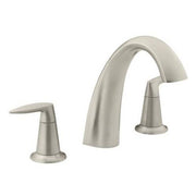 KOHLER T45115-4-BN Alteo Vibrant Brushed Nickel 2-Handle Commercial/Residential Deck Mount Roman Bathtub Faucet
