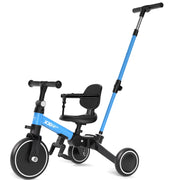 XJD AS106 7-in-1 Toddler Bike with Push Handle for 1 Year to 4 Years Old Kids, Blue
