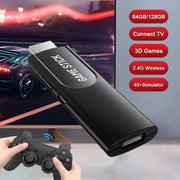 ZYTKWT K8 Video Game Console, 64GB Storage, 40,000+ Games, 40+ Emulators, 2.4G Wireless Controllers, 4K HDMI Output