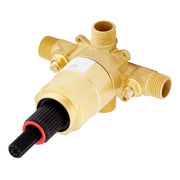 Signature Hardware SH6001 Dual Control Pressure Balance Shower Valve with Ceramic Disc Valve, Adjustable Temperature Limit Stop, Back-to-Back Capability