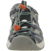 Keen 1027164 Women's Astoria West Slip On Closed Toe Gladiator Sandals, Navy/Beveled Glass, 6