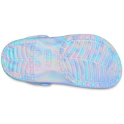 Crocs Kids Classic Marbled Tie Dye Clog, Moon Jelly Multi, Lightweight Waterproof Breathable, 1 Little Kid, 207002
