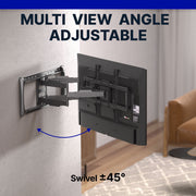 XD2606 Full Motion Extended TV Wall Mount with Articulating Dual Swivel Arms for 32