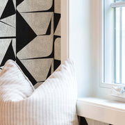 RoomMates Studio Black Caden Peel and Stick Wallpaper, Vinyl, Removable, Washable, 30.75 Sq Ft, WM1295PLS