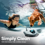 Aiper ZT2001W Scuba 800W Cordless Robotic Automatic Pool Cleaner for Above Ground Pools, White