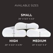 Tempur-Pedic Tempur-Ergo Neck Pillow Small Profile Extra Firm Hypoallergenic White 15300414P