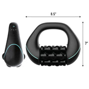 TRAKK Sport Electric Rolling Massager, Cordless, Adjustable 2-Speed, Black, Ergonomic Circular Design