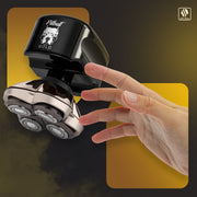 Skull Shaver Pitbull Gold PRO GX5 Electric Head and Face Shaver, Waterproof, Rechargeable, Japanese Stainless Steel Blades, Includes Travel Case
