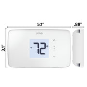 Sensi Lite Wi-Fi Programmable Thermostat, Touchscreen Display, Energy Star Certified, White, ST25W