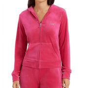 Juicy Couture Women's Velour Jacket with Rhinestone Logo Free Love XL