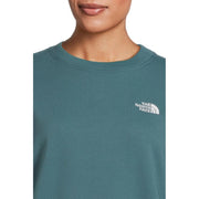 The North Face Evolution Simple Dome Oversized Crew Neck Sweatshirt, Women's, Space Blue, Cotton Blend, NF0A8FKTBQ5