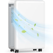 Seavon 30 Pints Dehumidifier for Large Spaces up to 2,000 Sq.Ft, White, 3 Modes, 2 Speeds, Continuous Drain Hose, 0.5 Gallon Tank, Intelligent Memory Function, Auto Defrost, DA101